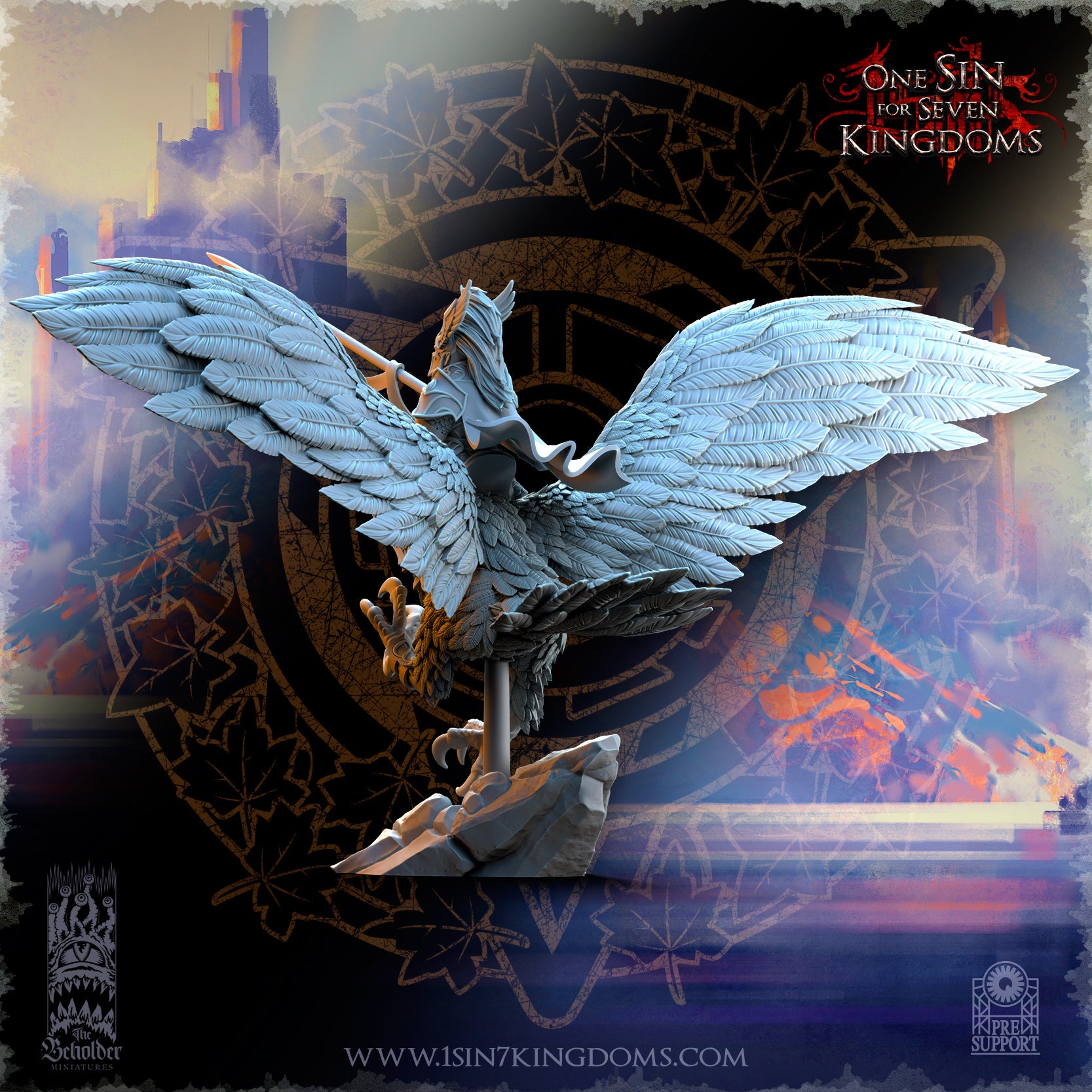 Glorindel héros des elfes d'Asur sur Grand aigle