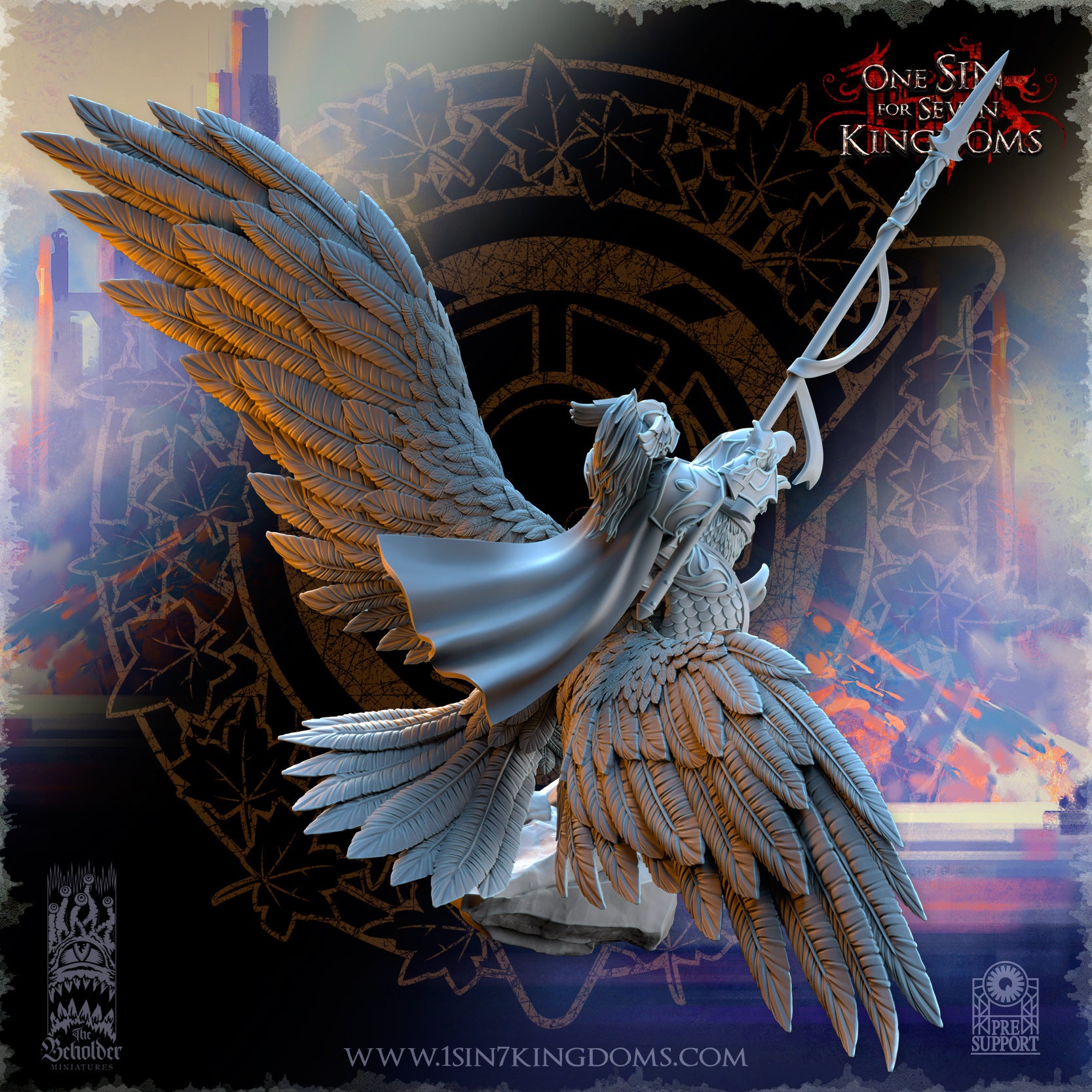 Glorindel héros des elfes d'Asur sur Grand aigle