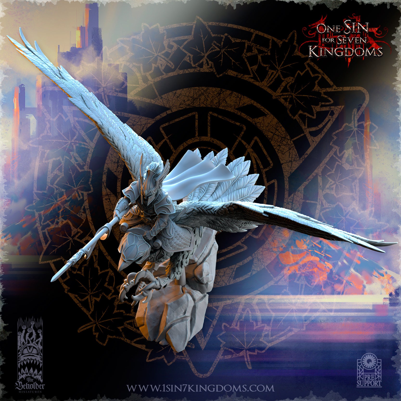 Glorindel héros des elfes d'Asur sur Grand aigle