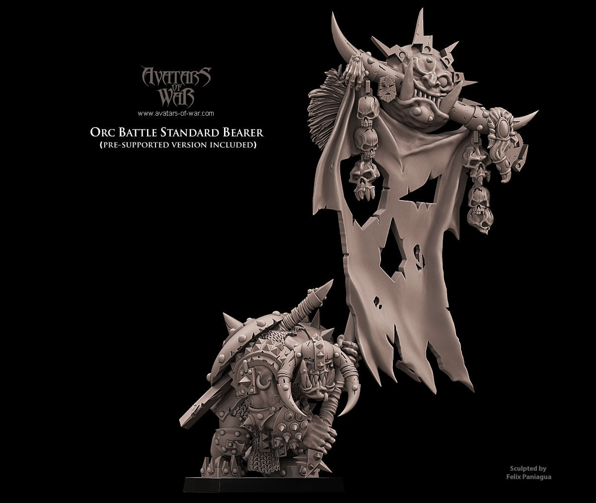 grande bannière orque