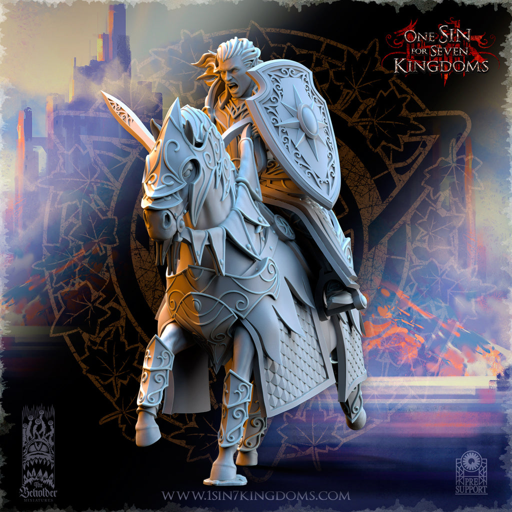 Polomhir, commandant des elfes d'Asur à cheval